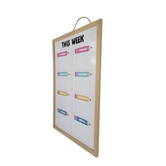 Class Rules! 20.25" x 30.25" Weekly Schedule Dry Erase Board by B2C™